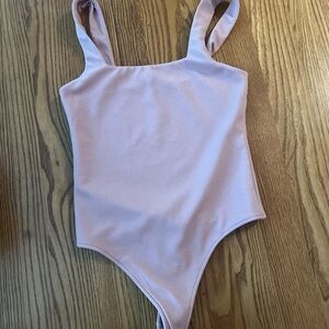 Show Me Your MuMu Pink Bodysuit Top